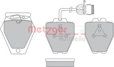 Комплект тормозных колодок, дисковый тормоз METZGER купить