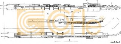 Трос, стояночная тормозная система COFLE купить