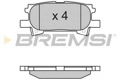 Колодки тормозные задние Lexus RX 03-08 (sumitomo)
