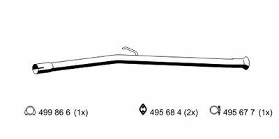 Труба выхлопного газа; Ремонтная трубка, катализатор ERNST купить