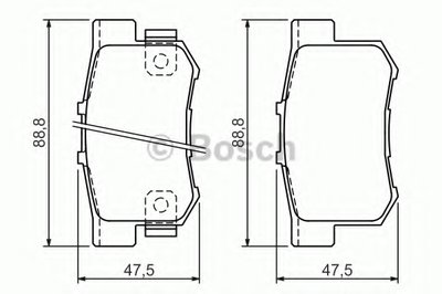 Гальмівні колодки дискові Fiat Sedici 