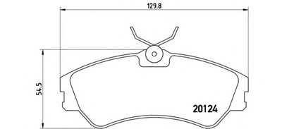 Комплект тормозных колодок, дисковый тормоз BREMBO купить