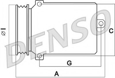 Прижимная пластина шкива компрессора DENSO 6SEU12C/6SEU14C