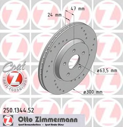 Тормозной диск SPORT BRAKE DISC COAT Z ZIMMERMANN купить