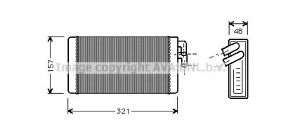 Теплообменник, отопление салона AVA QUALITY COOLING купить