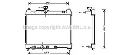 Радиатор, охлаждение двигателя AVA QUALITY COOLING купить