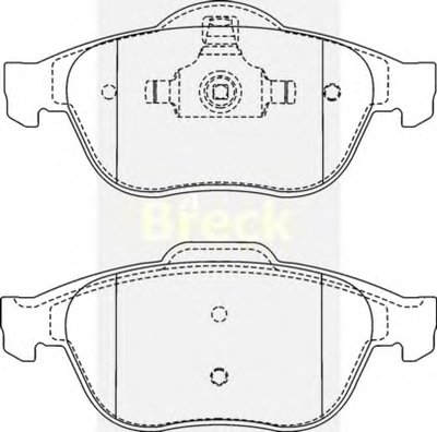 Комплект тормозных колодок, дисковый тормоз BRECK купить