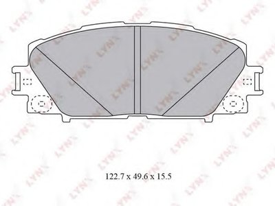 Комплект тормозных колодок, дисковый тормоз LYNXauto купить