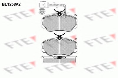 Комплект тормозных колодок, дисковый тормоз FTE купить