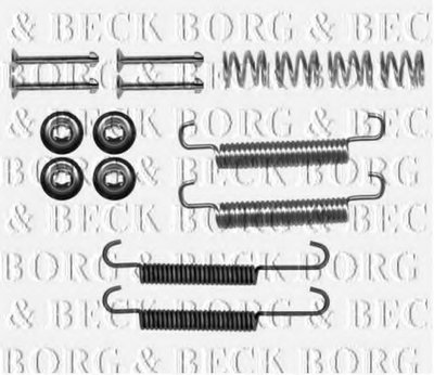 Комплектующие, колодки дискового тормоза BORG & BECK купить