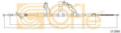 Трос ручного тормоза зад. Hyundai Tucson 04-10 Л. (1875/1575