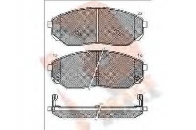 Комплект тормозных колодок, дисковый тормоз R BRAKE купить