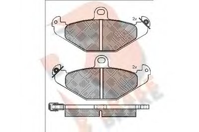 Комплект тормозных колодок, дисковый тормоз R BRAKE купить