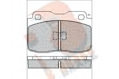 Комплект тормозных колодок, дисковый тормоз R BRAKE купить