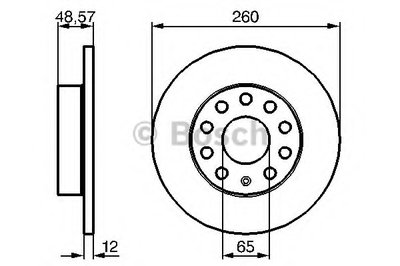 Тормозной диск BOSCH купить
