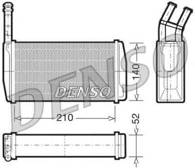 Теплообменник, отопление салона DENSO купить