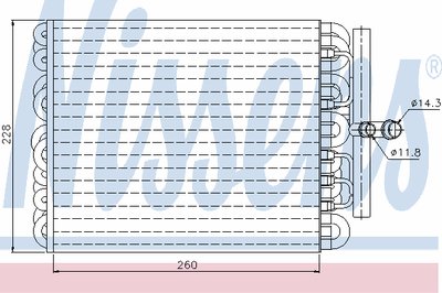 Испаритель, кондиционер NISSENS купить