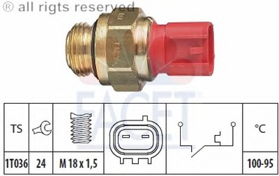 Термовыключатель, вентилятор радиатора FACET купить