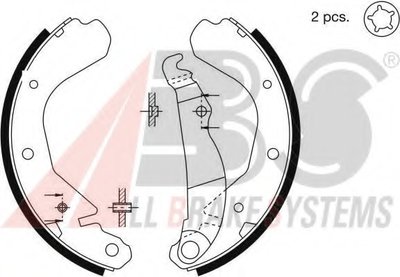 Комплект тормозных колодок A.B.S. купить