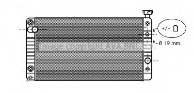 Радиатор, охлаждение двигателя AVA QUALITY COOLING купить