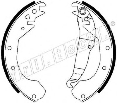 Комплект тормозных колодок REPARATION KIT fri.tech. купить