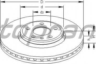 Тормозной диск TOPRAN купить