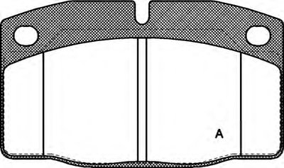 Комплект тормозных колодок, дисковый тормоз ADVANCE OPEN PARTS купить