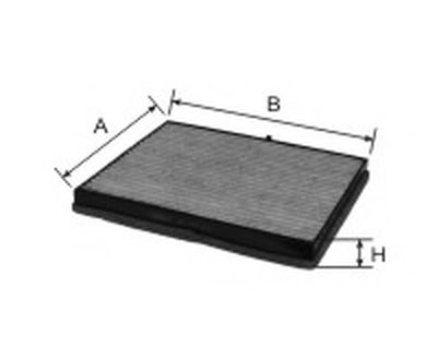 Фильтр, воздух во внутренном пространстве Cabin filter (Charcoal) for CHEVROLET/DAEWOO GOODWILL купить