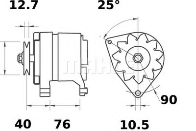 Генератор MAHLE ORIGINAL купить