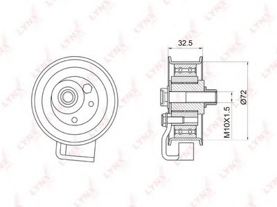 Натяжной ролик, ремень ГРМ LYNXauto купить
