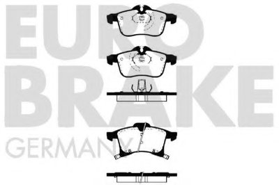 Комплект тормозных колодок, дисковый тормоз EUROBRAKE купить