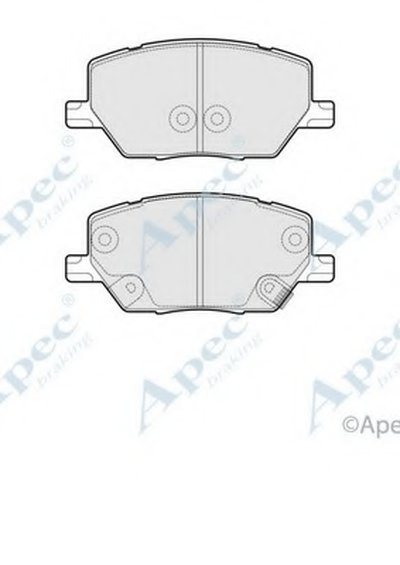 Комплект тормозных колодок, дисковый тормоз APEC braking купить