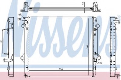 Радиатор, охлаждение двигателя NISSENS купить