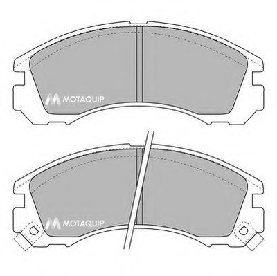 Комплект тормозных колодок, дисковый тормоз MOTAQUIP купить
