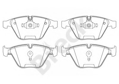 Дисковые тормозные колодки, комплект Klocek hamulcowy kpl. przуd BMW 3 (E90), 3 (E91), 3 (E92), 3 (E