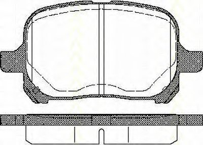 Комплект тормозных колодок, дисковый тормоз TRISCAN купить