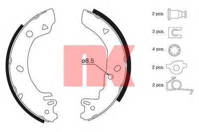 Комплект тормозных колодок NK купить