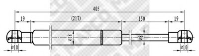Газовая пружина, крышка багажник MAPCO купить