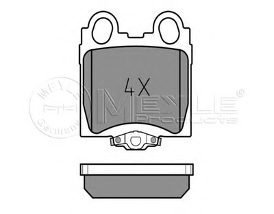 Комплект тормозных колодок, дисковый тормоз MEYLE купить