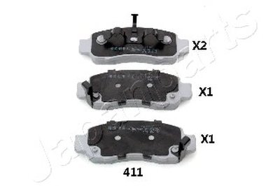 Комплект тормозных колодок, дисковый тормоз JAPANPARTS купить