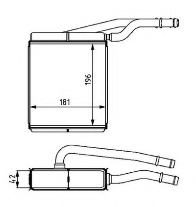 Теплообменник, отопление салона NRF купить