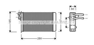 Теплообменник, отопление салона AVA QUALITY COOLING купить