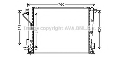 Радиатор, охлаждение двигателя AVA QUALITY COOLING купить