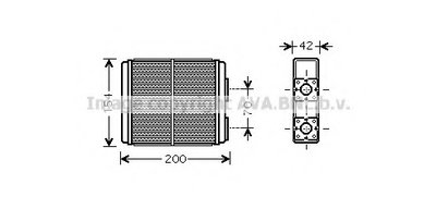 Теплообменник, отопление салона AVA QUALITY COOLING купить