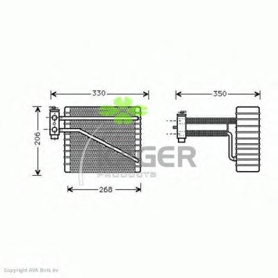 Испаритель, кондиционер KAGER купить