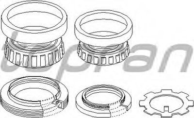 Комплект подшипника ступицы колеса TOPRAN купить