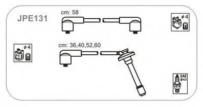 Комплект проводов зажигания JANMOR купить