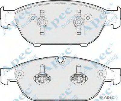 Комплект тормозных колодок, дисковый тормоз APEC braking купить