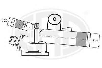 Термостат, охлаждающая жидкость ERA купить
