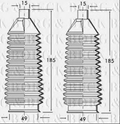 Пыльник, рулевое управление BORG & BECK купить